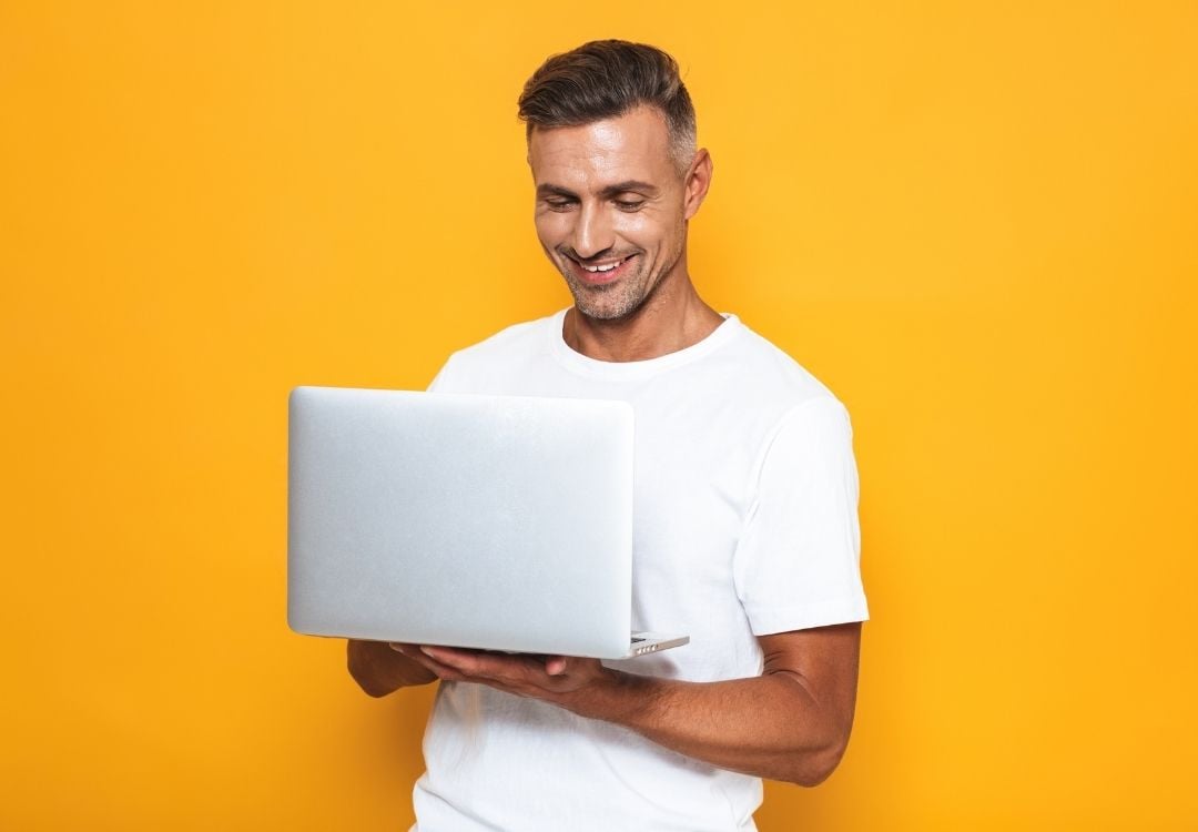 Man on laptop